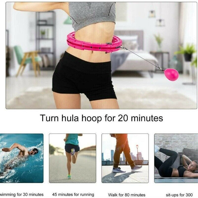 24,36 Knots Weighted Hulahoop Smart Hoola Thin Waist Fitness Weight Loss