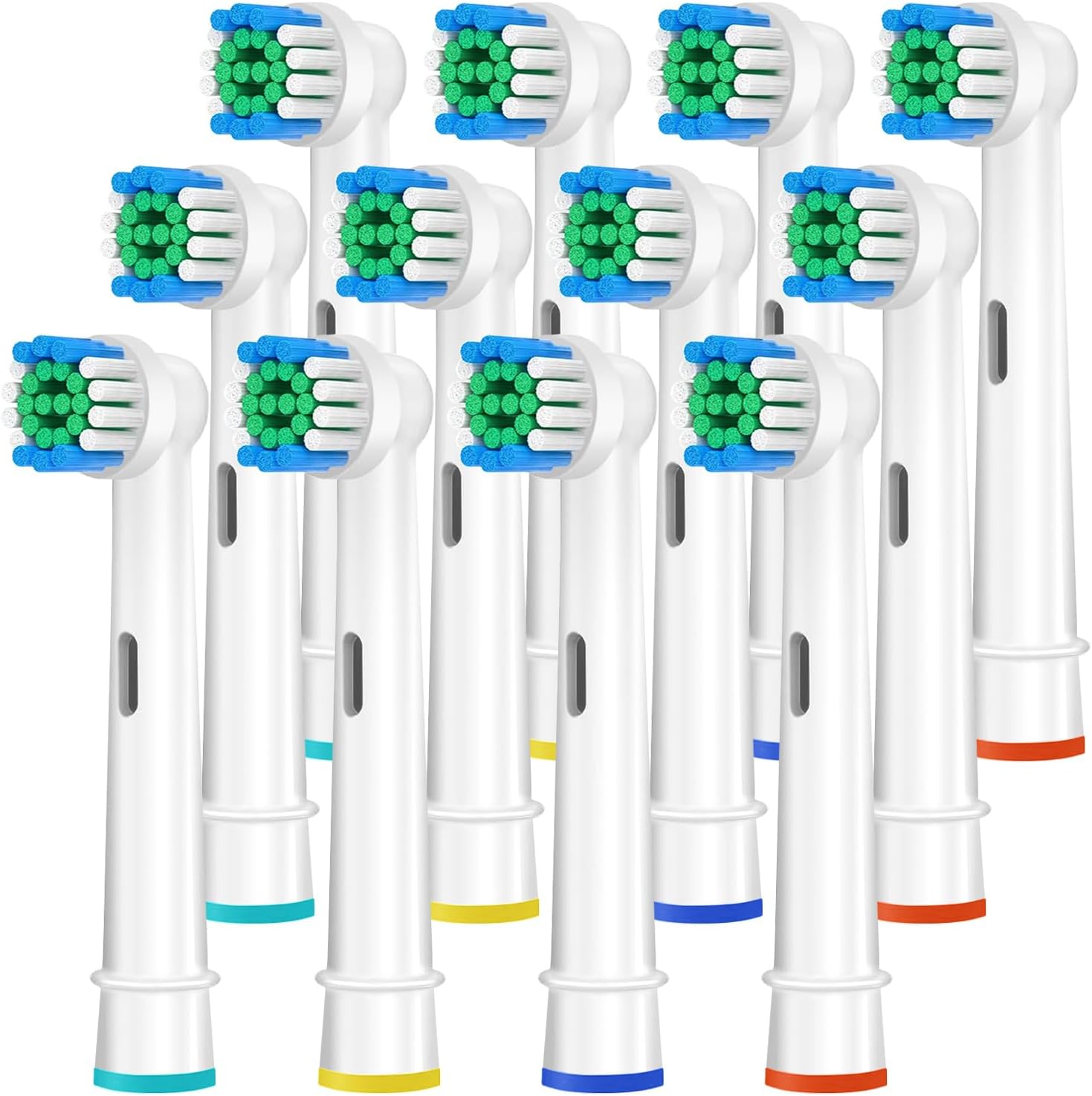 LUPO Replacement Heads for Electric Toothbrush – 4-Pack Compatible with Oral-B & Braun