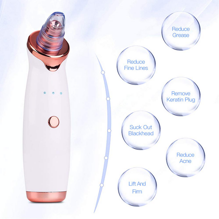 Electric Blackhead Remover with Diamond Dermabrasion and Pore Vacuum Suction