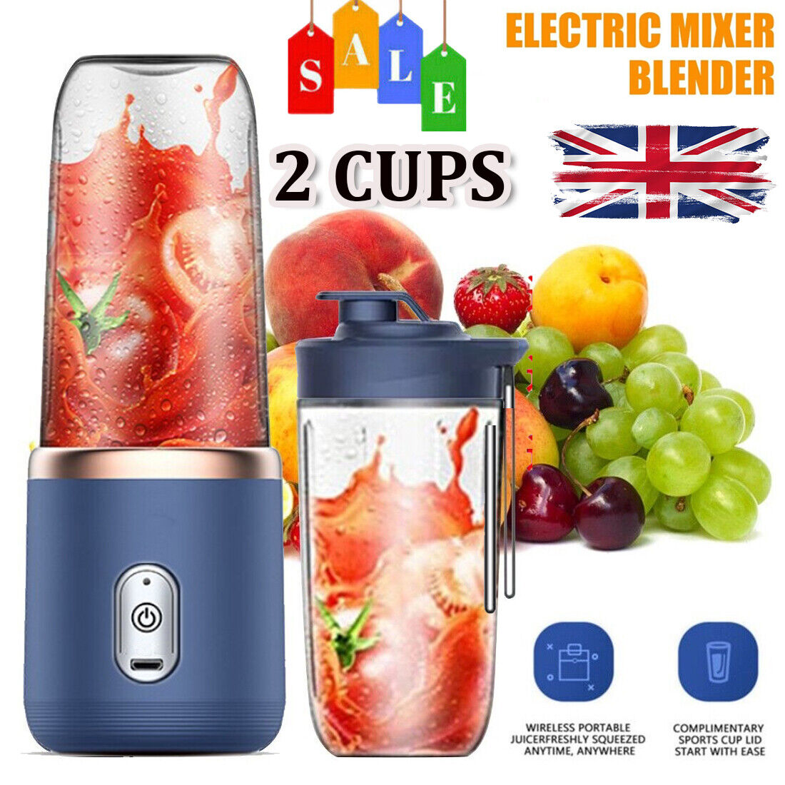 New Electric Mini Juice Maker Portable Blender Smoothie Juicer Fruit Machine