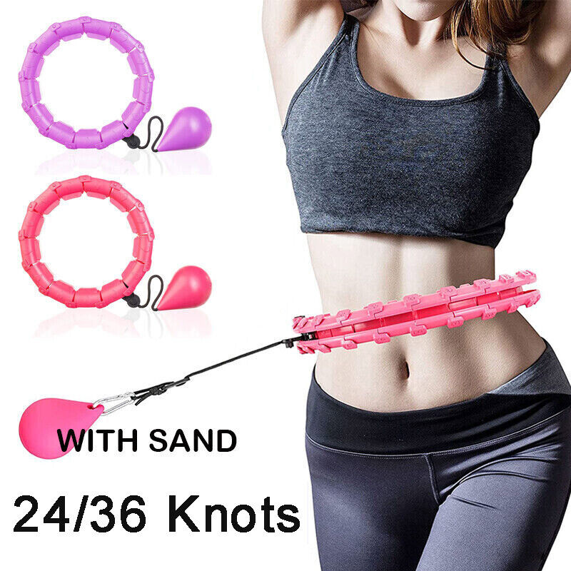 24,36 Knots Weighted Hulahoop Smart Hoola Thin Waist Fitness Weight Loss