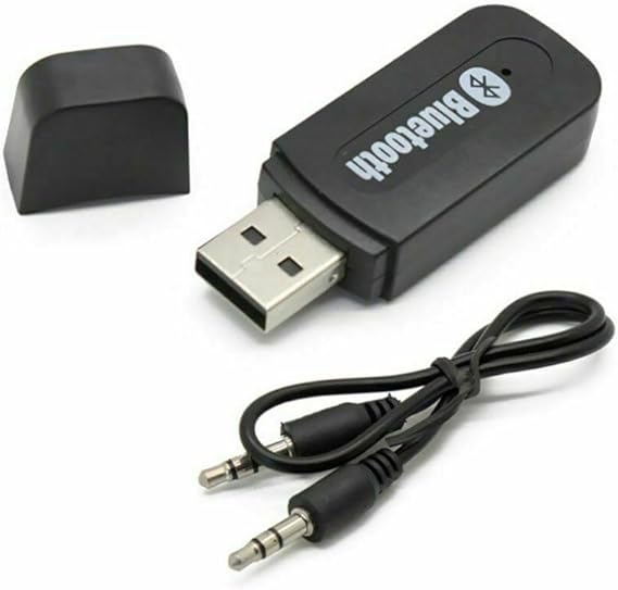 3.5mm to USB Bluetooth Wireless Receiver AUX Audio Stereo Music Adapter Car Kit