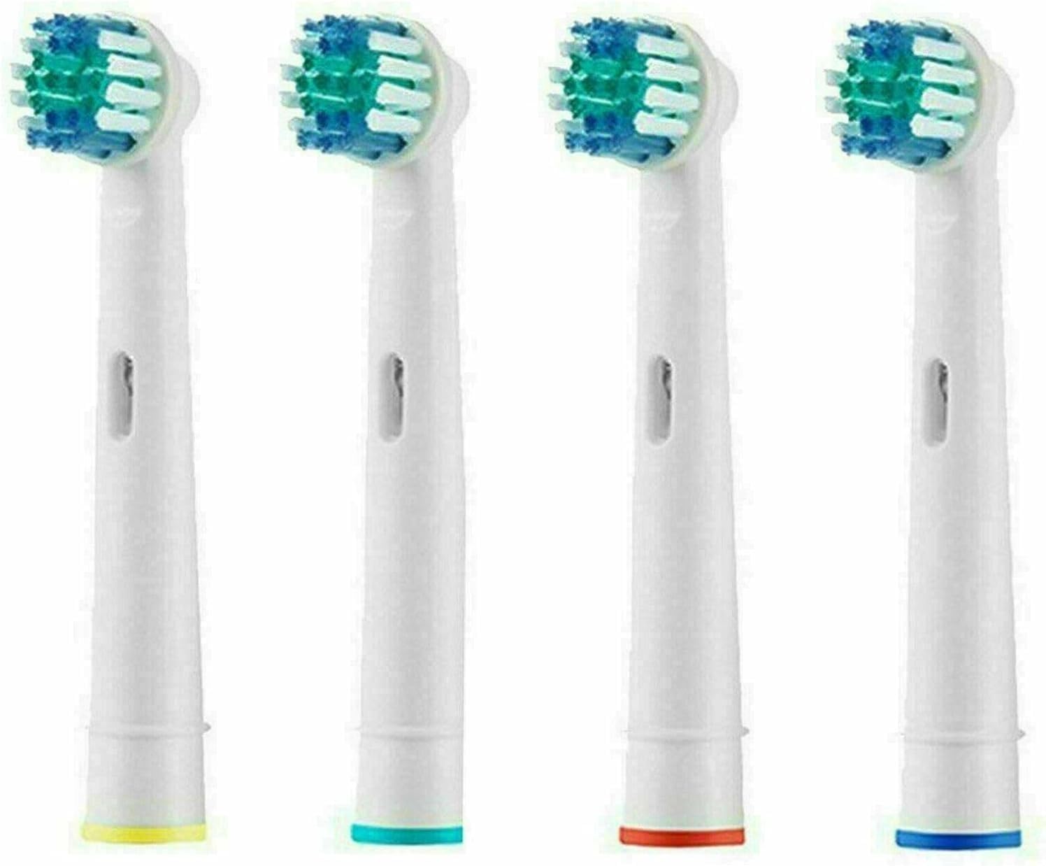 LUPO Replacement Heads for Electric Toothbrush – 4-Pack Compatible with Oral-B & Braun