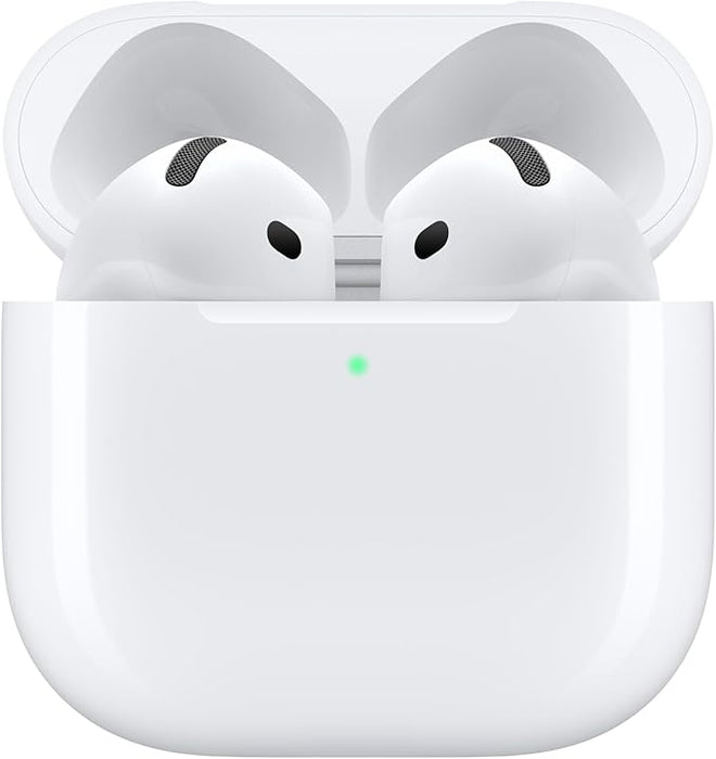 Apple AirPods 4 with Active Noise Cancellation, Wireless Earbuds, Bluetooth Headphones, Adaptive Audio, Transparency Mode, Personalised Spatial Audio, USB-C Charging Case, Wireless Charging, H2 Chip