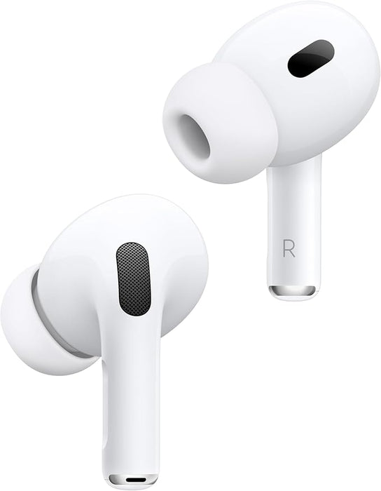 Apple AirPods Pro 2 Wireless Earbuds, Bluetooth Headphones, Active Noise Cancellation, Transparency, Personalised Spatial Audio, High Fidelity Sound, H2 Chip, USB C Charging