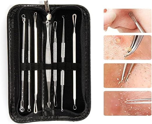 PIMPLE POPPER TOOL BLACKHEAD REMOVER KIT SPOT ACNE COMEDONE EXTRACTOR COMEDON