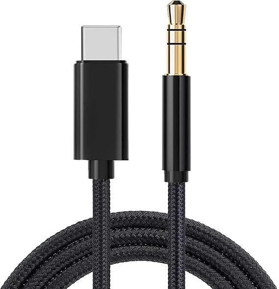 3.5mm AUX to Type C Stereo DAC Chip Cable for Samsung S10 NOTE 10 S20 ULTRA A70