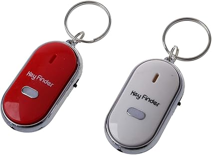 Lost Key Finder Whistle Beeping Flashing Locator Remote keychain LED Sonic torch