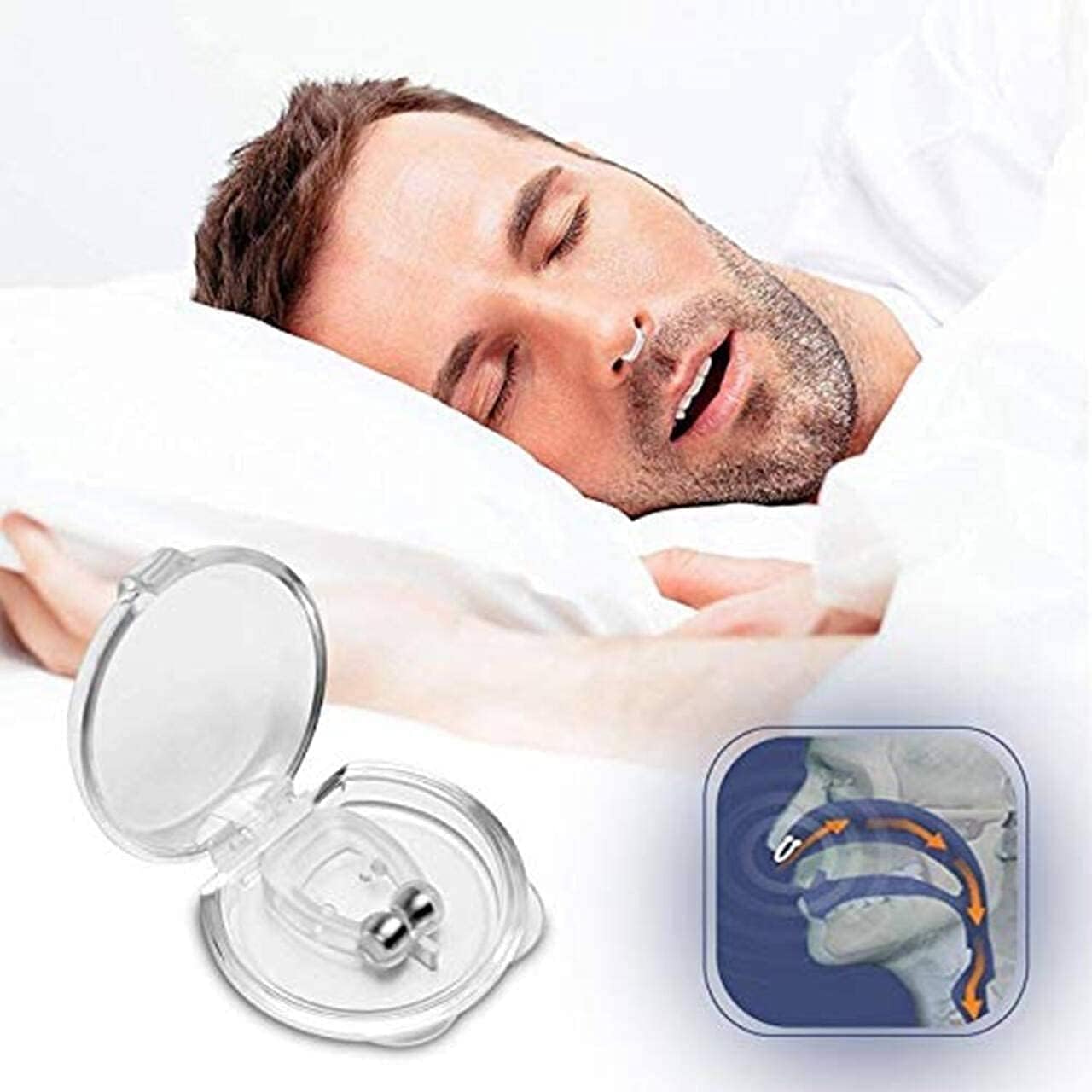 😴 Magnetic Anti-Snoring Nose Clips – Breathe Better, Sleep Soundly! 🌙