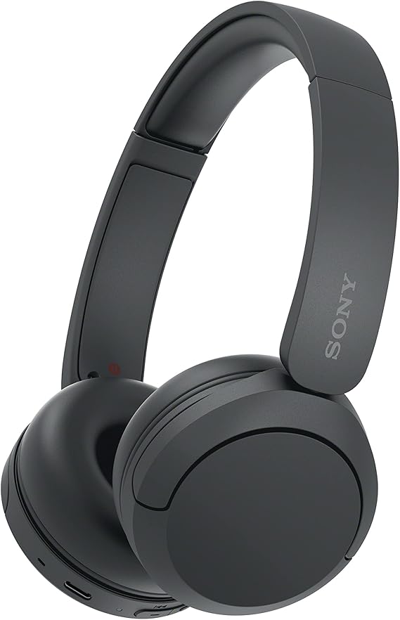 Sony WH-CH520 Wireless Bluetooth Headphones - up to 50 Hours Battery Life with Quick Charge, On-ear style - Black