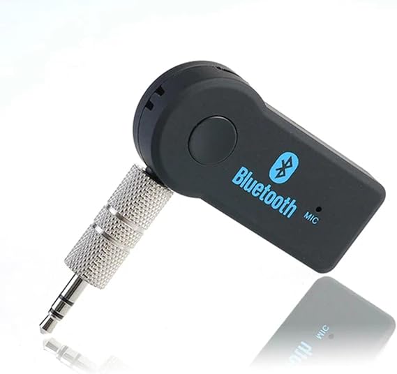 Wireless Bluetooth 3.5mm AUX Audio Stereo Music Car Receiver Adapter with Mic UK