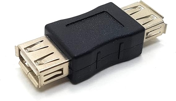 USB 2.0 Plug A Female to Female Coupler Cord Adapter Connector