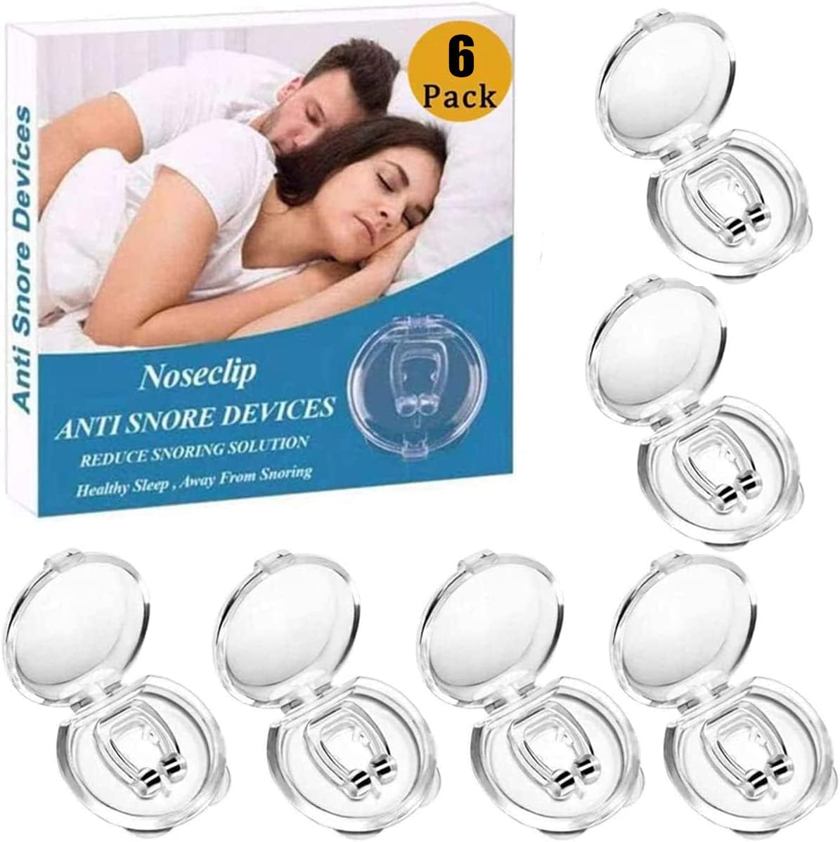😴 Magnetic Anti-Snoring Nose Clips – Breathe Better, Sleep Soundly! 🌙