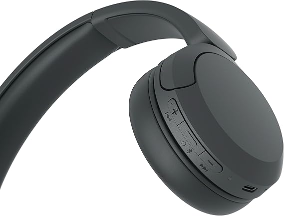 Sony WH-CH520 Wireless Bluetooth Headphones - up to 50 Hours Battery Life with Quick Charge, On-ear style - Black