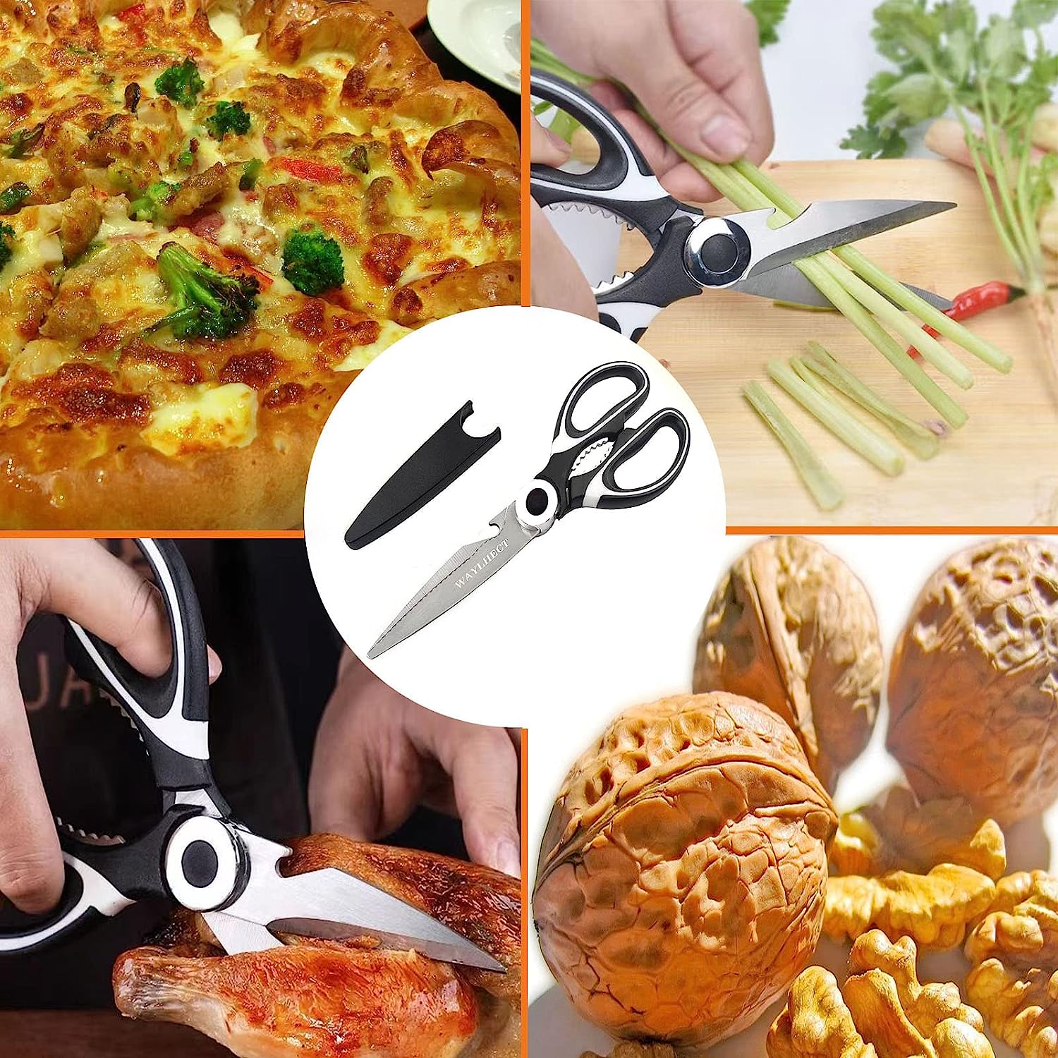 Kitchen Scissors Shears Multi-Purpose Stainless Steel Chicken Bone - Esellertree