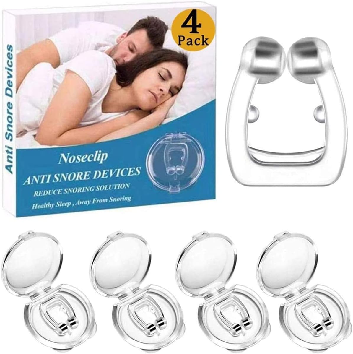 😴 Magnetic Anti-Snoring Nose Clips – Breathe Better, Sleep Soundly! 🌙