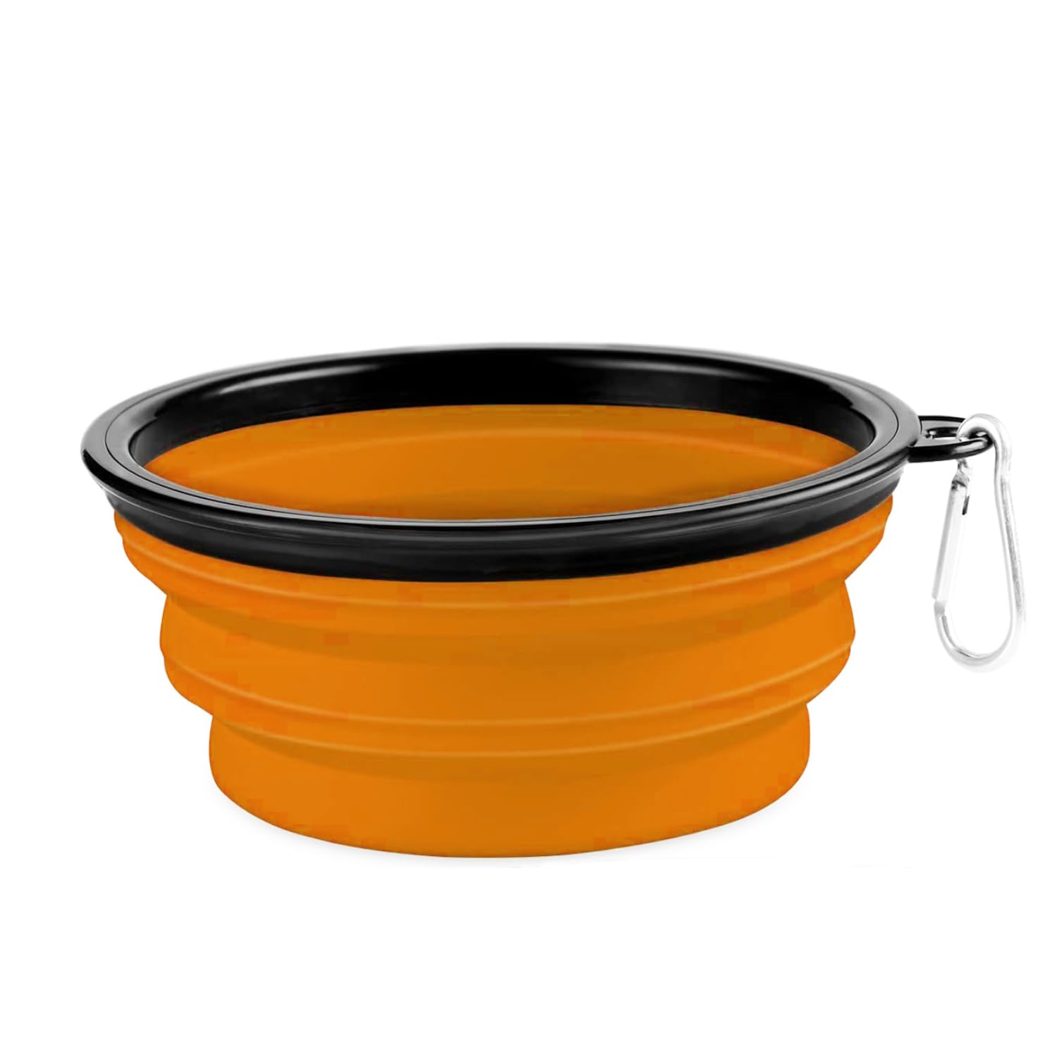 Collapsible Pet Travel Bowl – Silicone Foldable Dog & Cat Feeding Dish with Carabiner (UK)