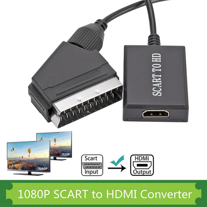 SCART to HDMI Converter Adapter - Esellertree