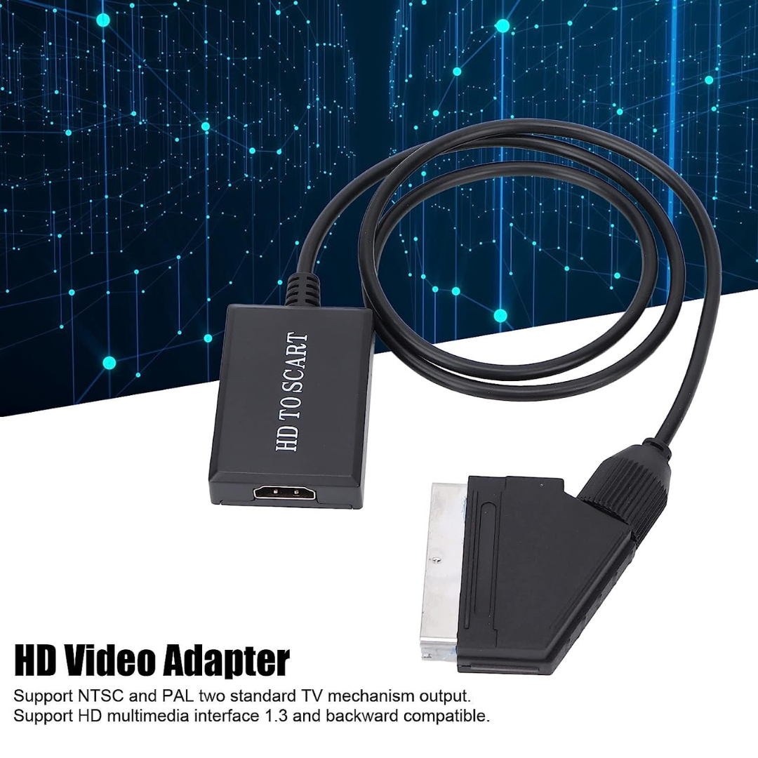 SCART to HDMI Converter Adapter - Esellertree