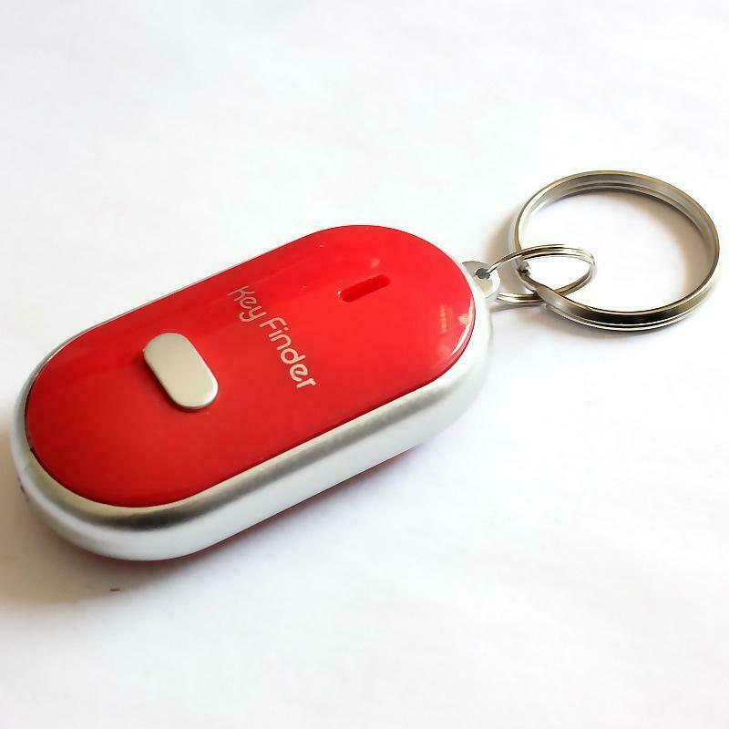 Lost Key Finder Whistle Beeping Flashing Locator Keychain with LED Torch – Remote Sound Activated