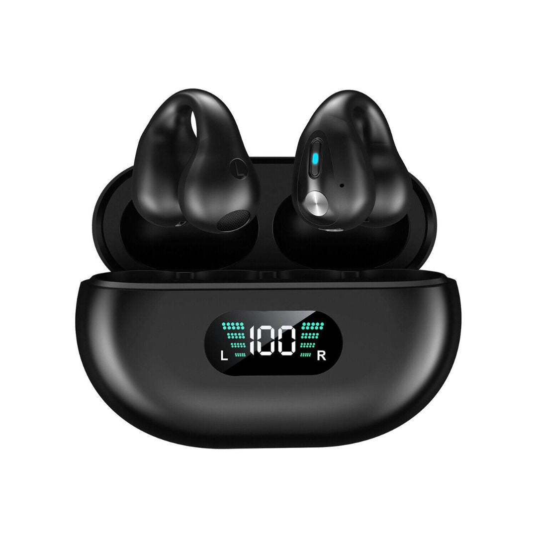 TWS Ear Bone Conduction Earring Type Sports Clip Ear Wireless Bluetooth Earphone