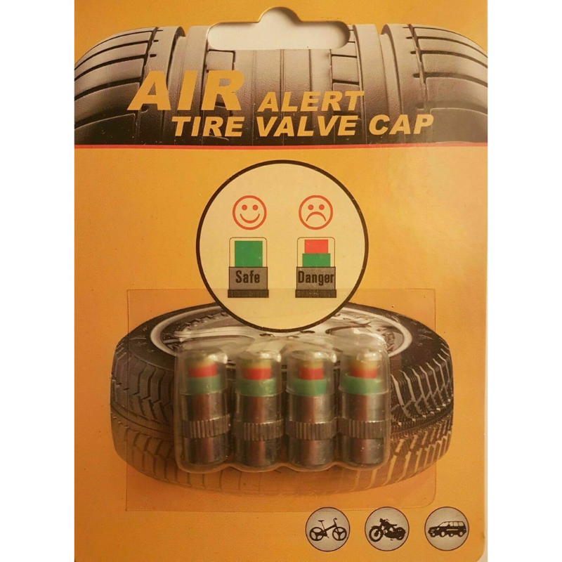 4xTyre Valve Caps Wheel Pressure 30-32-36