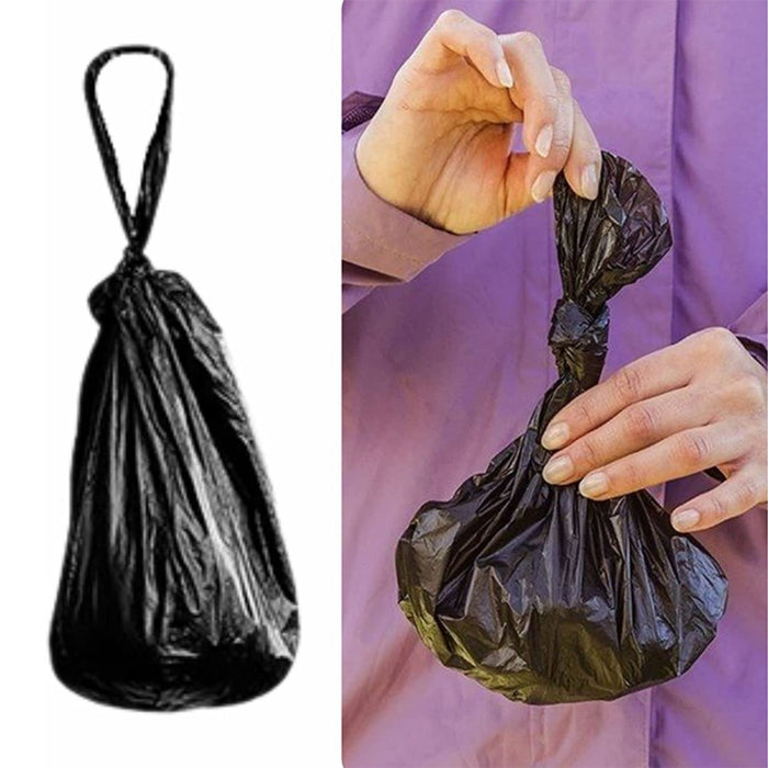 100 Pcs Premium Extra Strong Leak Proof Biodegradable Doggy Poo Bags with Tie Handles, Eco-Friendly and Scented, Ideal for Dogs, Cats, and Pets – Size 26x34