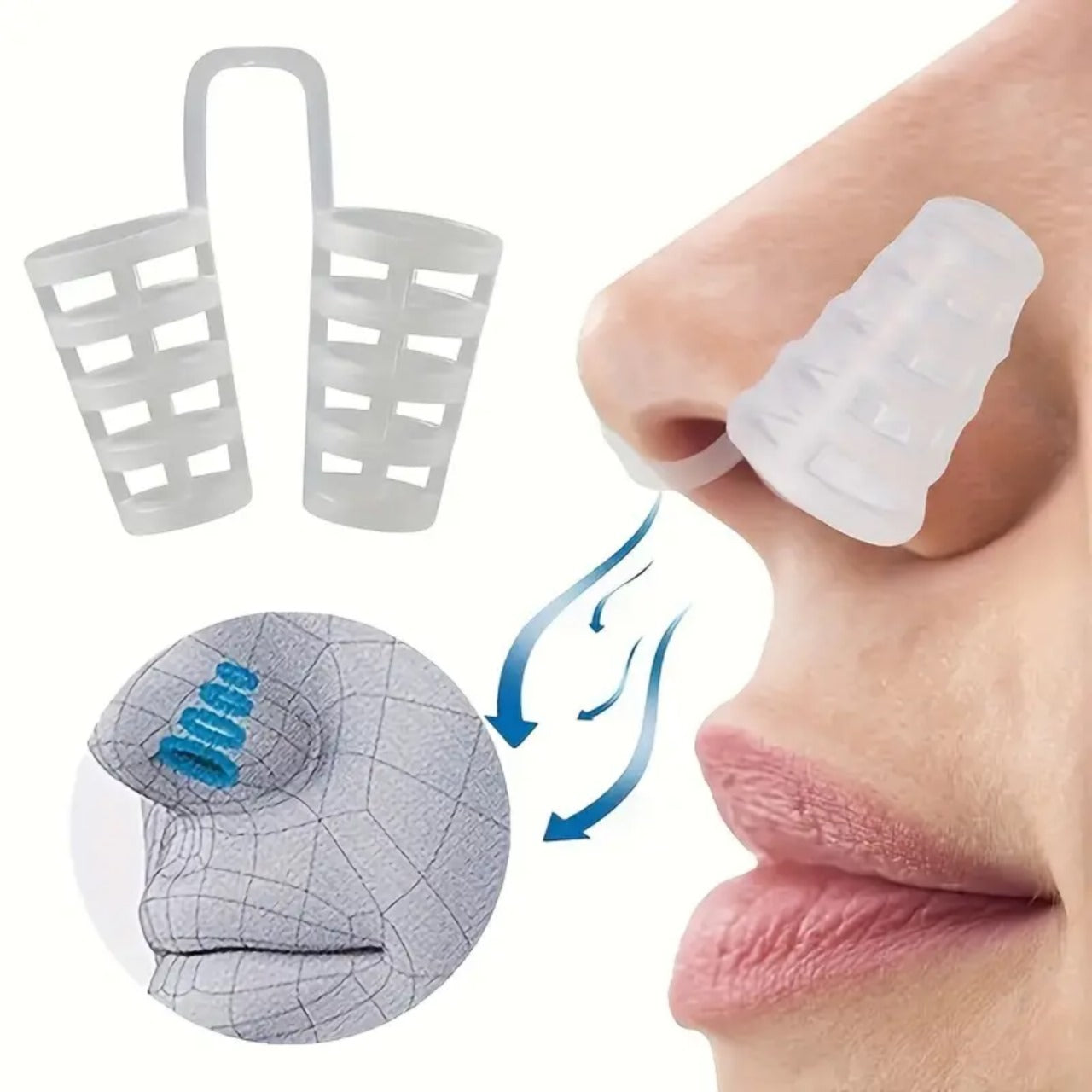 10 PCS Silicone Nose Vents, Nasal Breathers Anti Snoring Clips Nasal Dilators Breathing Nose Relief Nasal Dilator Snore Stopper Nose Vents Snoring Aids Nose Vents Anti Snore Devices