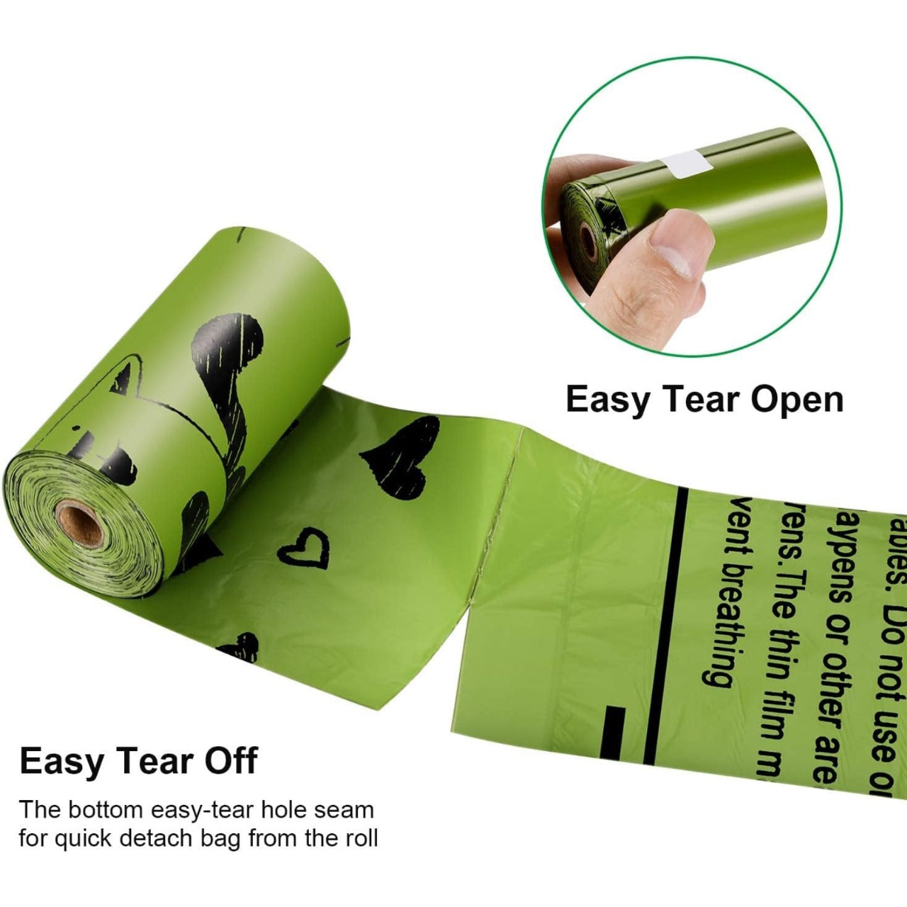 1 Dog Poop Bag Dispenser + 8 Roll Lavender Scented Poop Bags