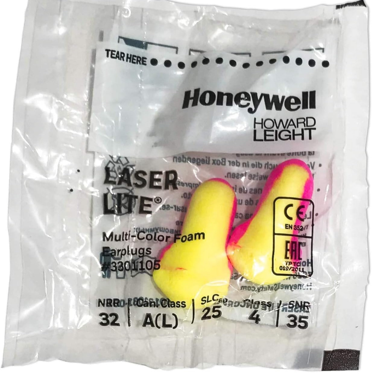 10 Ear Plugs Howard Leight Laser Lite Loose Packed (5 Pairs)