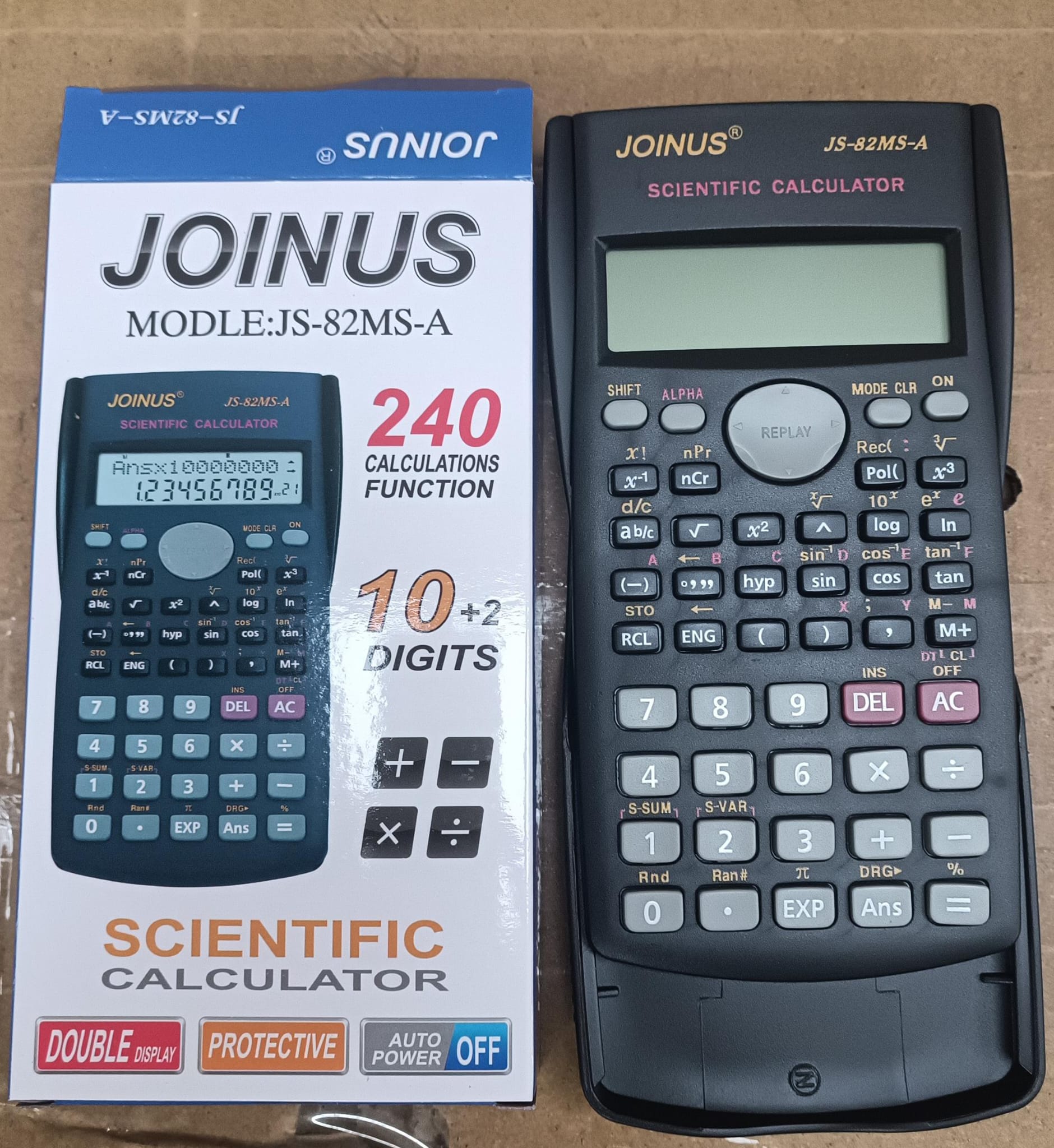 Scientific Calculator 12 Digits Double Display 240 Calculation For School Office