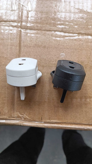 Universal EU to UK Travel Adapter - 2-Pin to 3-Pin Plug Converter