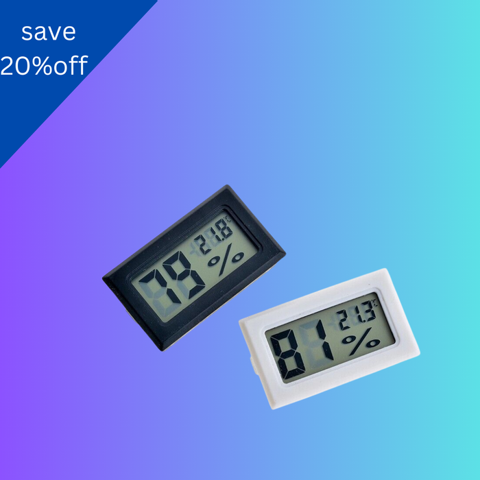 Digital Temperature Humidity Meter Sensor Thermometer Gauge LCD Hygrometer Room