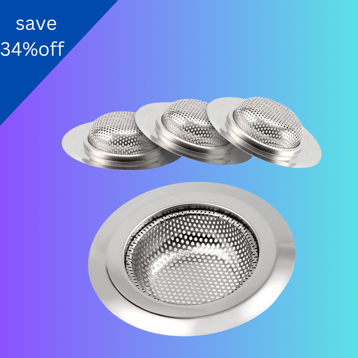 Kitchen Sink Drain Strainer Steel Plug Hole Bath Basin Hair Catcher Cover Filter