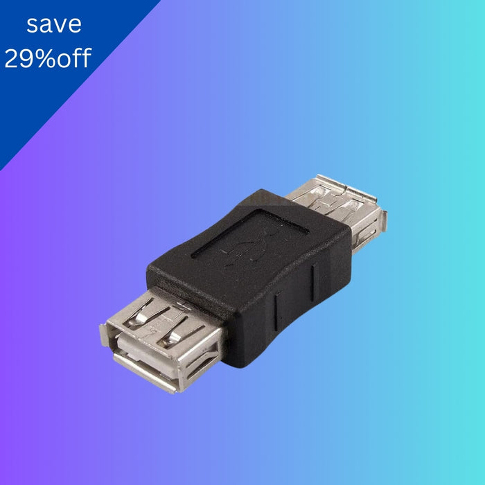 USB 2.0 Plug A Female to Female Coupler Cord Adapter Connector