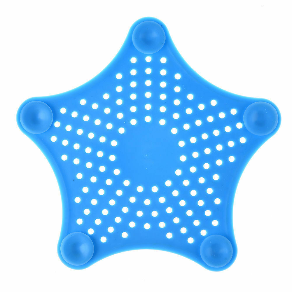 Silicone Star-Shaped Hair Catcher – Bathroom Drain Trap & Sink Strainer Cover