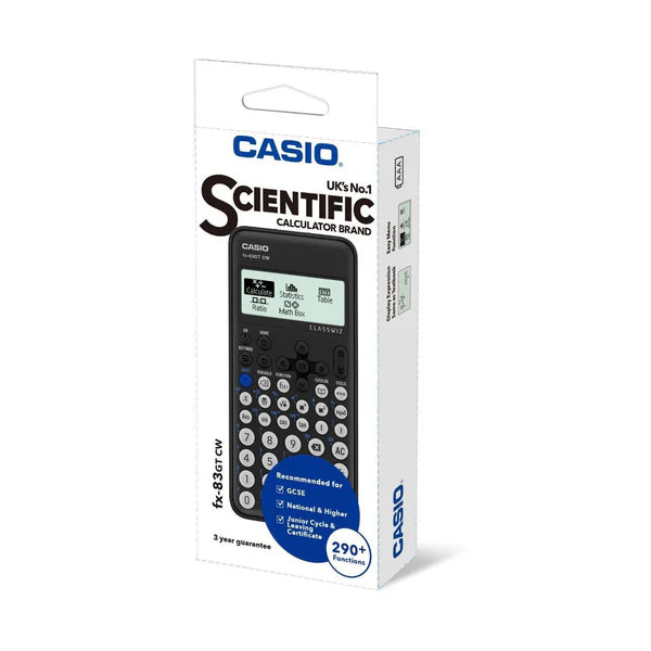 New Casio FX-83GTCW Black Scientific Calculator