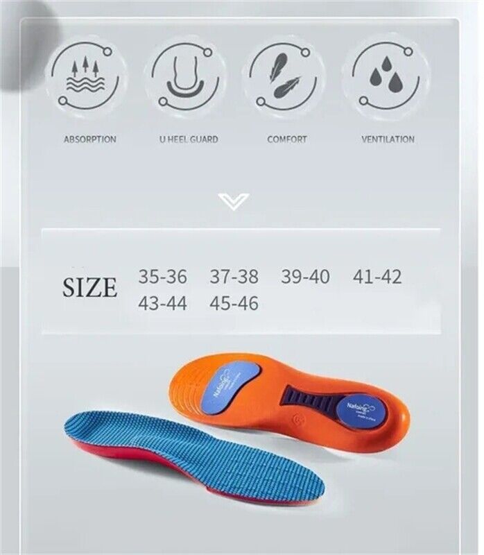 Orthotic Insoles Arch Support Flatfoot Running - Esellertree