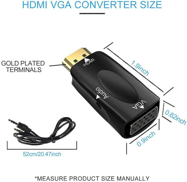 HDMI to VGA Adapter Converter with - Esellertree