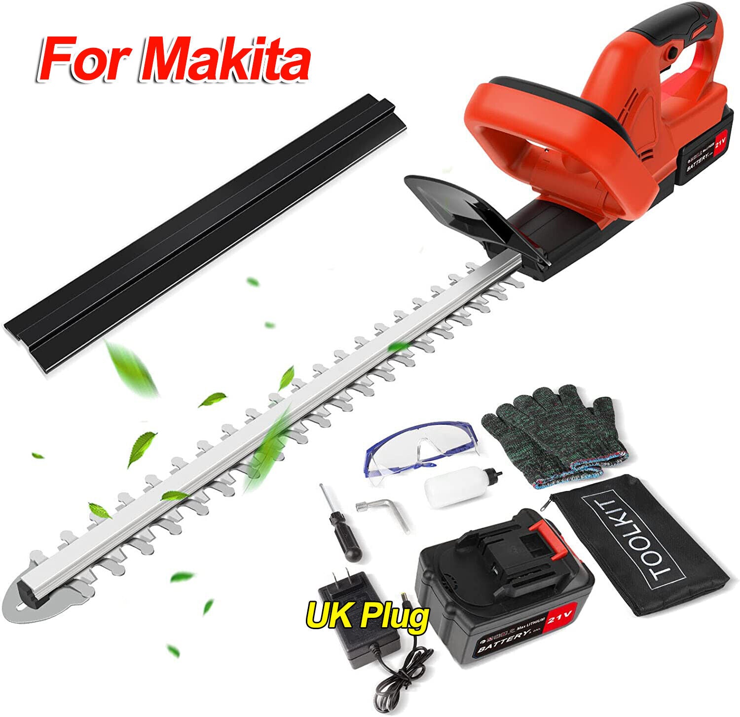 Cordless Electric Hedge trimmer Tree Branch Cutter + Battery Set For Makita - Esellertree