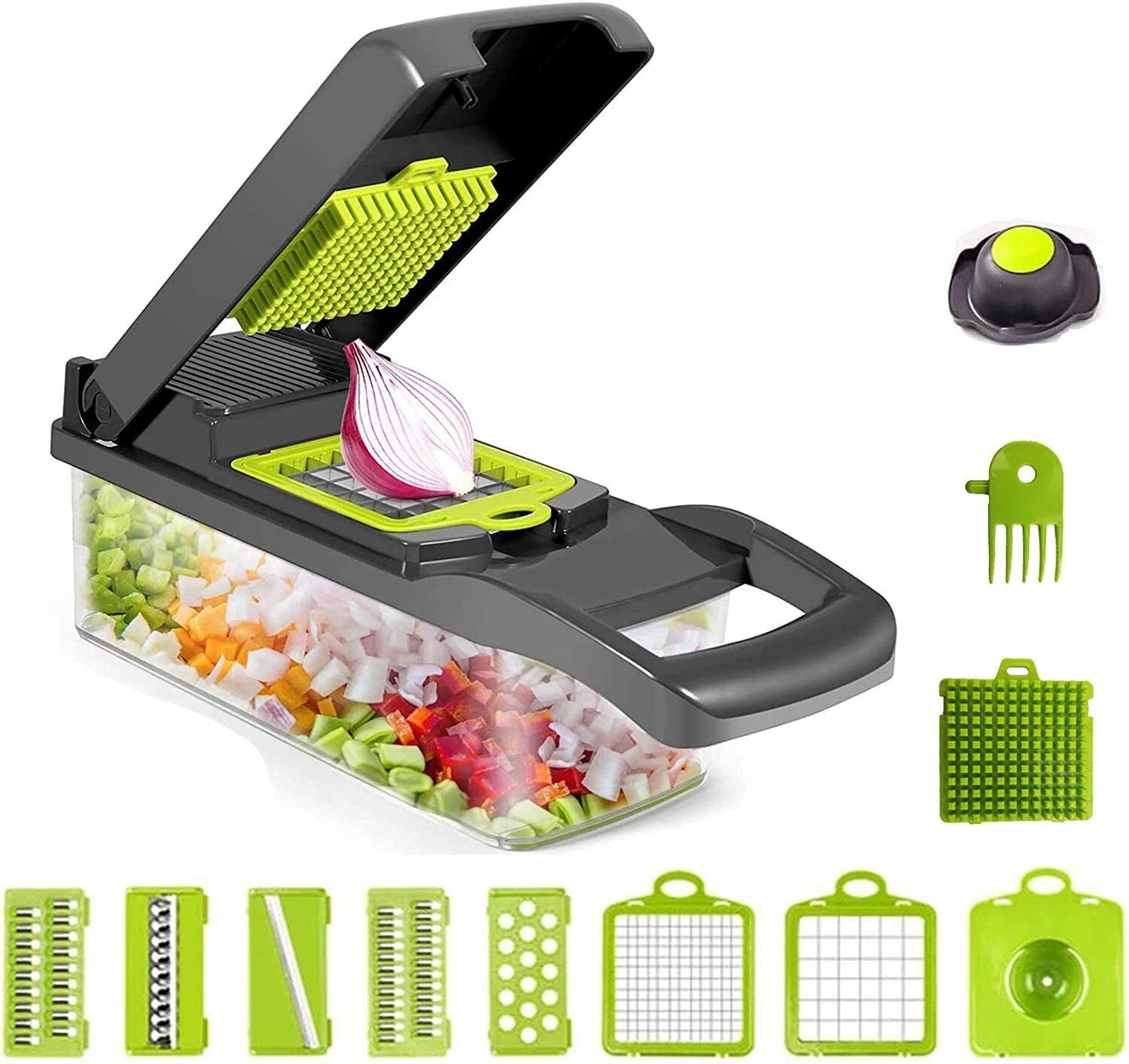 Vegetable Chopper 15-in-1 Kitchen Mandoline Vegetable Cutter Slicer Food Chopper