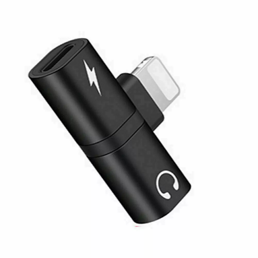 2-in-1 Lightning to 3.5mm AUX + Charging Adapter – Dual Audio Splitter for iPhone