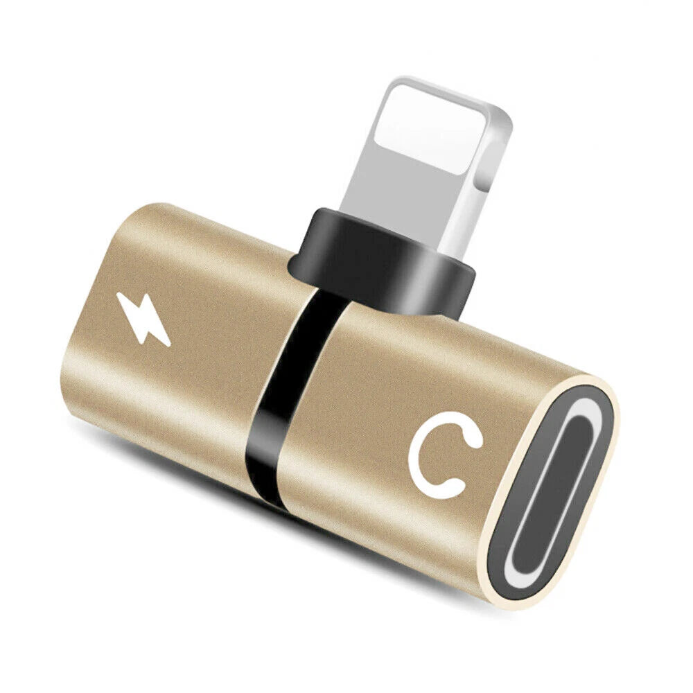 2-in-1 Lightning to 3.5mm AUX + Charging Adapter – Dual Audio Splitter for iPhone