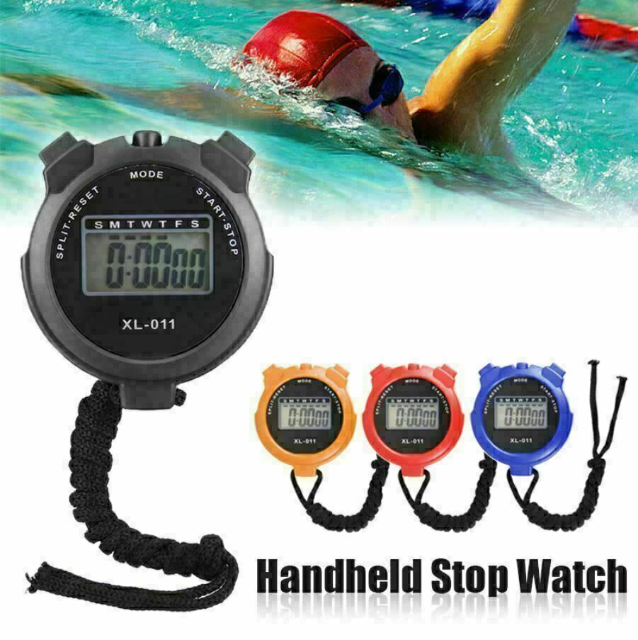 Digital Handheld Sports Stopwatch Stop watch Timer Alarm Counter UK Seller