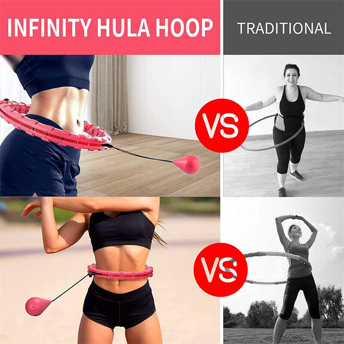 24/36/48 Knots Weighted Hula Smart Hoop Thin Waist Fitness Weight Loss Hoop UK