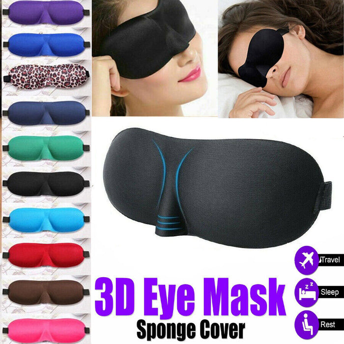 Eye Mask Soft Padded 3D Sleep Sponge - Esellertree