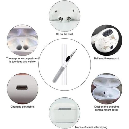 Cleaning Pen Kit Airpods Pro Bluetooth Earbuds Earphones Cleaner Tool Brush - Esellertree