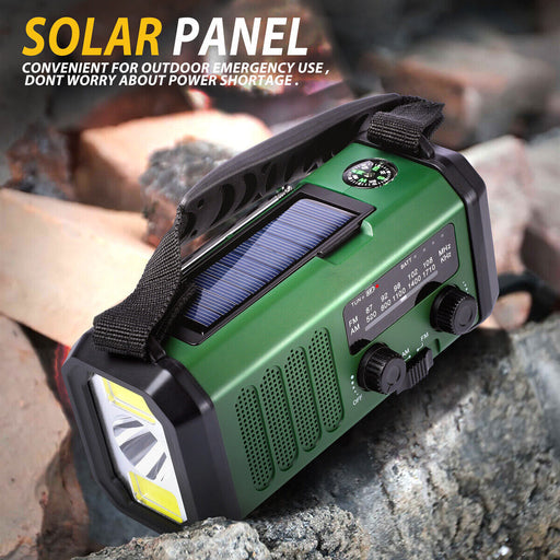 Portable Solar Dynamo Hand Crank Weather Radio - Esellertree