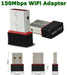 WIFI Adaptor Wireless Dongle 150Mbps Mini USB Adapter 802.11 Lan Network Windows - Esellertree