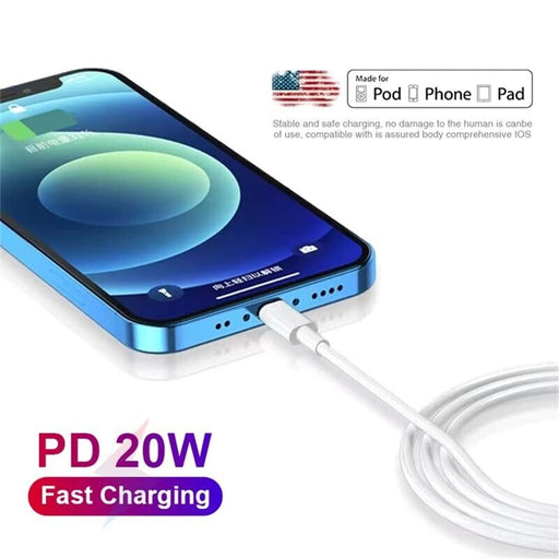 PD USB Type C for iPhone Fast Charger Cable - Esellertree